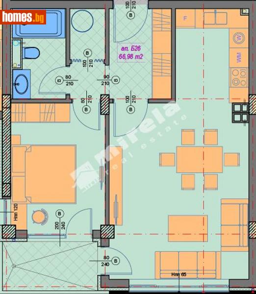 Двустаен, 76m² - Кв. Манастирски Ливади, София - Апартамент за продажба - МИРЕЛА - 114268485