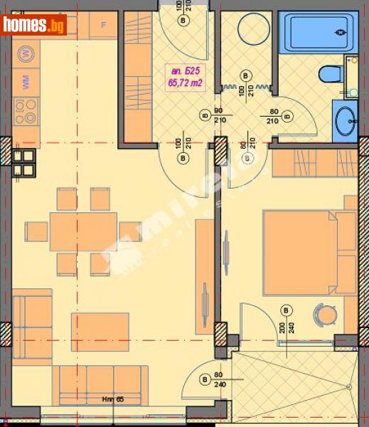Двустаен, 75m² - Кв. Манастирски Ливади, София - Апартамент за продажба - МИРЕЛА - 114268492