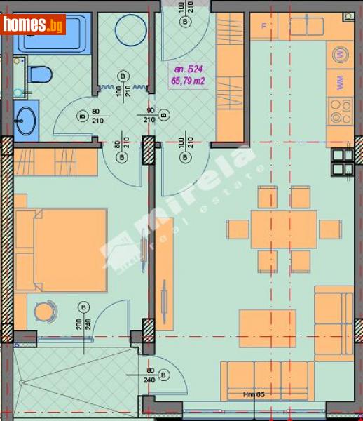 Двустаен, 75m² - Кв. Манастирски Ливади, София - Апартамент за продажба - МИРЕЛА - 114268499