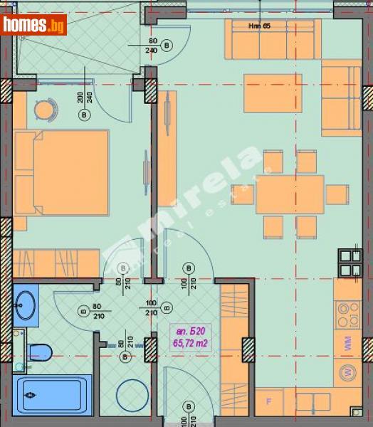 Двустаен, 75m² - Кв. Манастирски Ливади, София - Апартамент за продажба - МИРЕЛА - 114268526