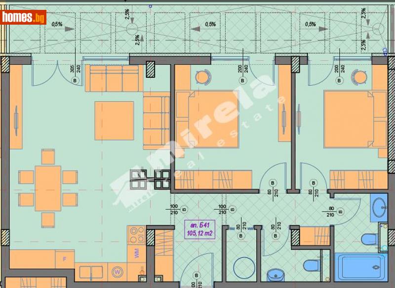 Тристаен, 119m² - Кв. Манастирски Ливади, София - Апартамент за продажба - МИРЕЛА - 114268533