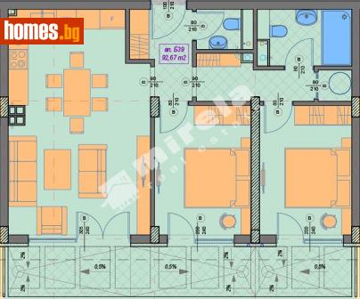 Тристаен, 105m² - Апартамент за продажба - 114268545