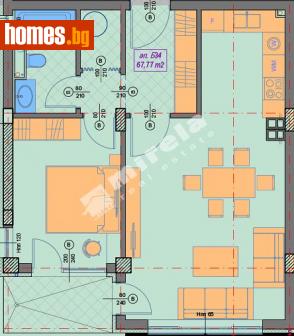 Двустаен, 77m² - Апартамент за продажба - 114268578