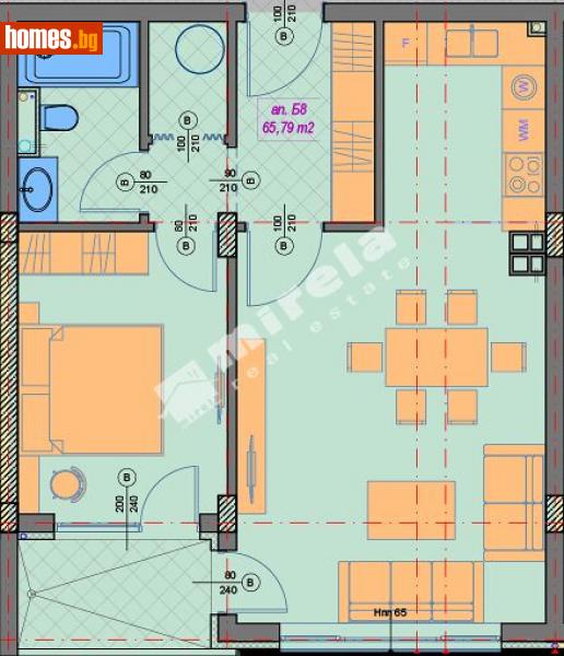 Двустаен, 75m² - Кв. Манастирски Ливади, София - Апартамент за продажба - МИРЕЛА - 114268605