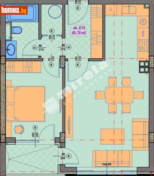 Двустаен, 75m² - Кв. Манастирски Ливади, София - Апартамент за продажба - МИРЕЛА - 114268639