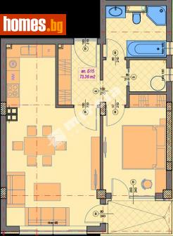 Двустаен, 84m² - Апартамент за продажба - 114268646