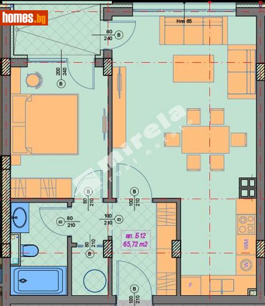 Двустаен, 75m² - Кв. Манастирски Ливади, София - Апартамент за продажба - МИРЕЛА - 114268670