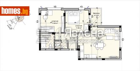 Тристаен, 97m² - Апартамент за продажба - 114268794