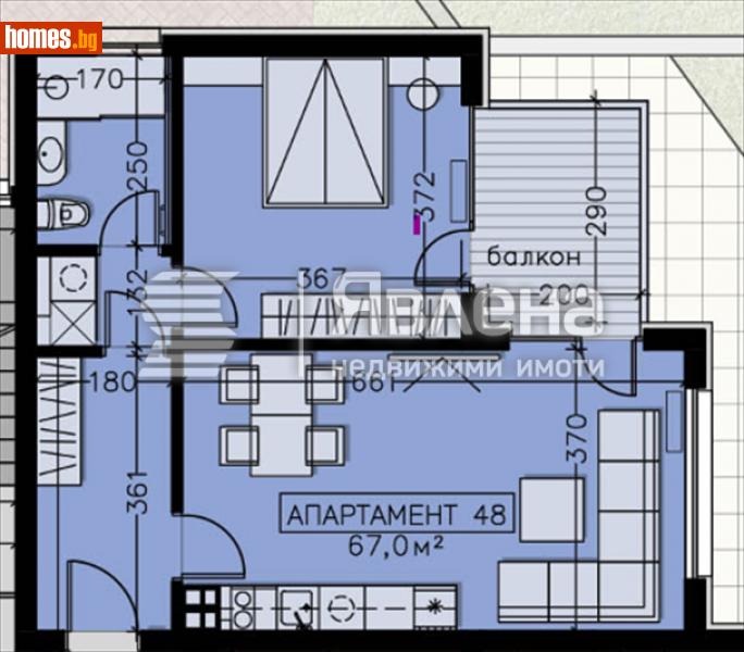 Двустаен, 80m² - Кв. Манастирски Ливади, София - Апартамент за продажба - ЯВЛЕНА - 114268975