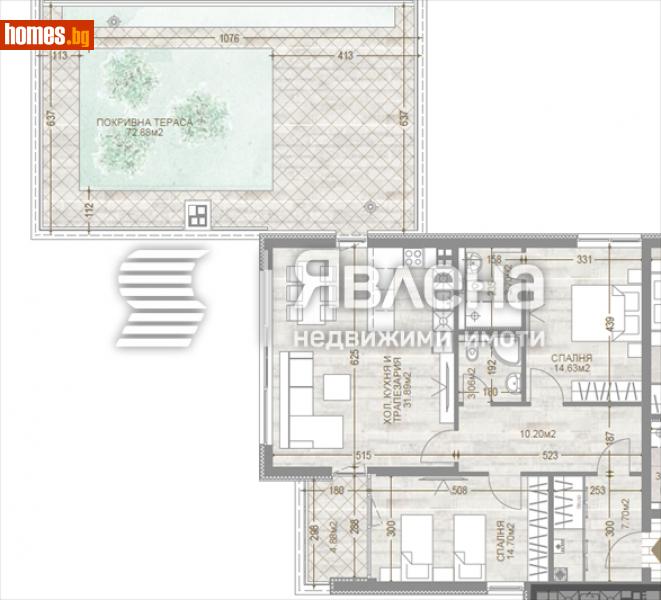 Тристаен, 213m² - Кв. Манастирски Ливади, София - Апартамент за продажба - ЯВЛЕНА - 114269027