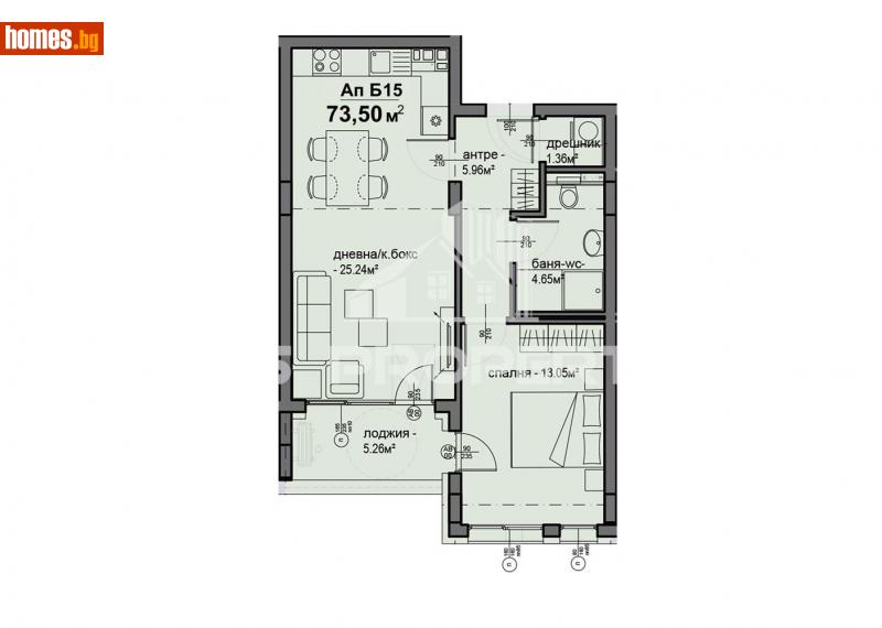 Двустаен, 73m² - Жк. Люлин 5, София - Апартамент за продажба - BasProperties - 114278709