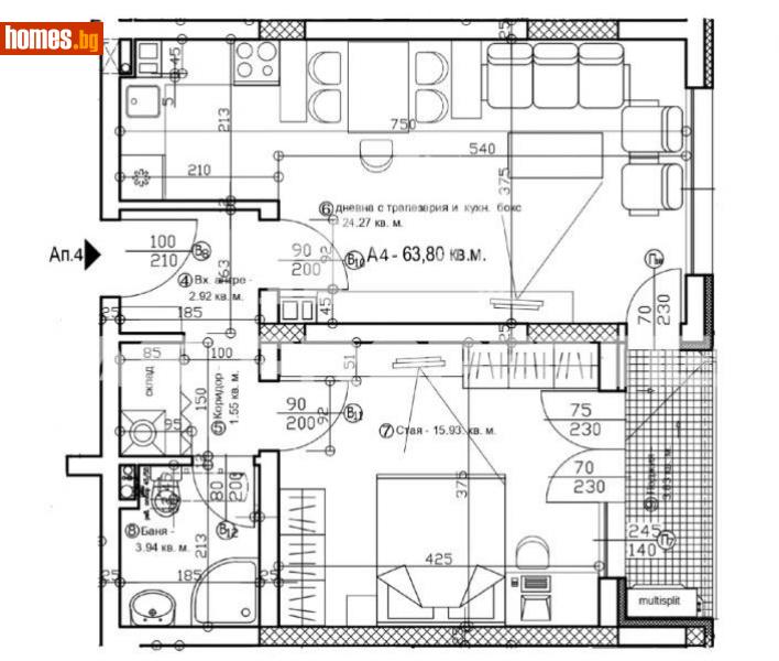 Двустаен, 75m² - Жк. Левски, София - Апартамент за продажба - BasProperties - 114278719