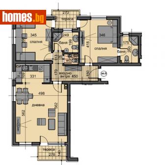 Тристаен, 149m² - Апартамент за продажба - 114290045