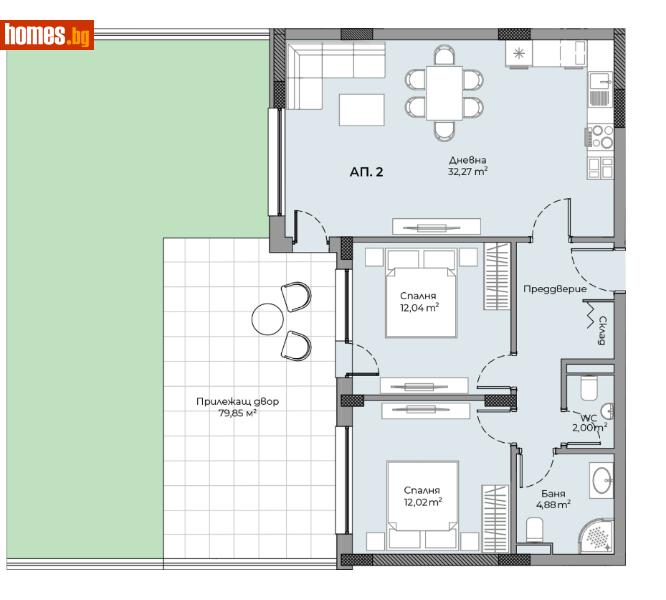 Тристаен, 92m² - Кв. Кършияка, Пловдив - Апартамент за продажба - Ринекс Революшън - 114290119