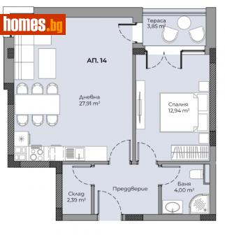 Двустаен, 74m² - Апартамент за продажба - 114290174