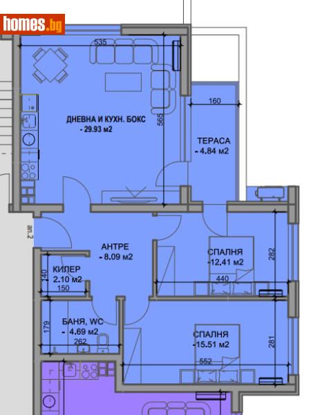 Тристаен, 112m² - Жк Южен, Пловдив - Апартамент за продажба - Ринекс Революшън - 114290821
