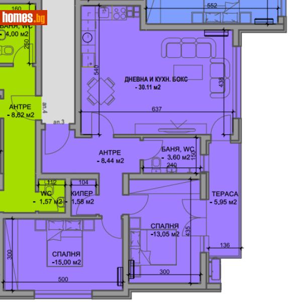 Тристаен, 112m² - Жк Южен, Пловдив - Апартамент за продажба - Ринекс Революшън - 114290832