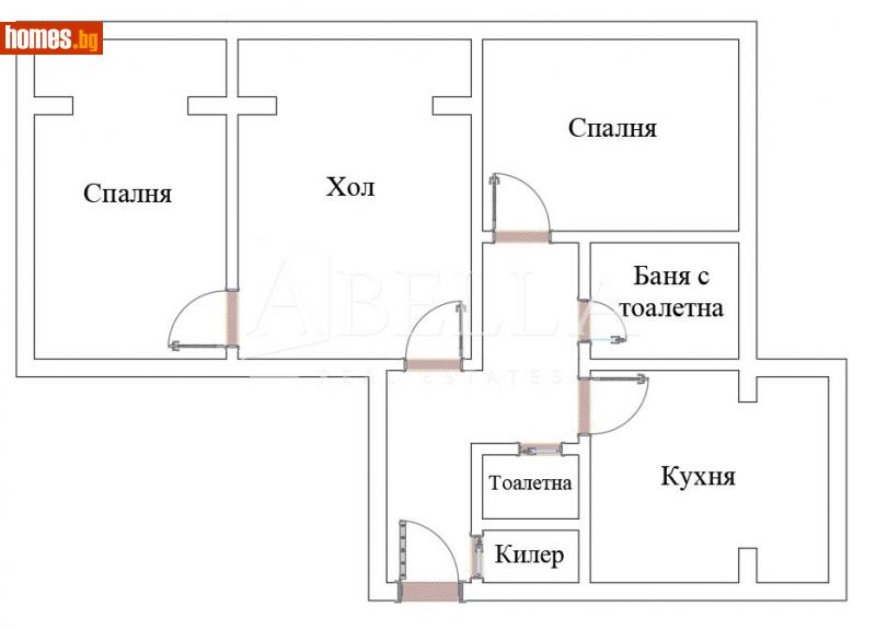 Тристаен, 87m² - Жк. Овча Купел 2, София - Апартамент за продажба - Абела - 114296406