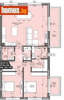 Тристаен, 158m² - Апартамент за продажба - 114302973
