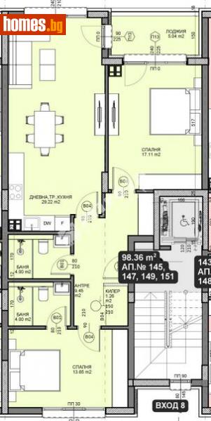 Тристаен, 109m² - Кв. Галата, Варна - Апартамент за продажба - МИРЕЛА - 114302974