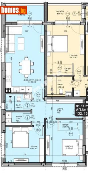 Тристаен, 101m² - Кв. Галата, Варна - Апартамент за продажба - МИРЕЛА - 114302980