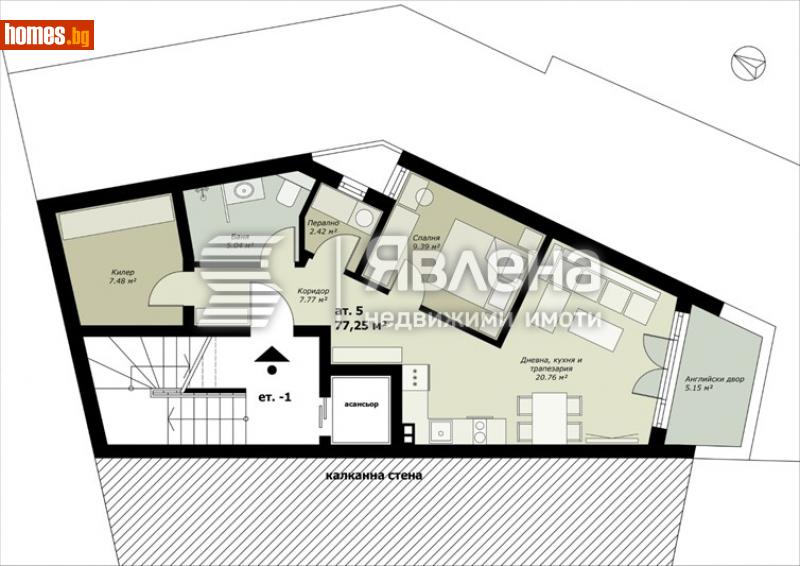 Двустаен, 78m² -  Гръцки квартал, Варна - Апартамент за продажба - ЯВЛЕНА - 114303270