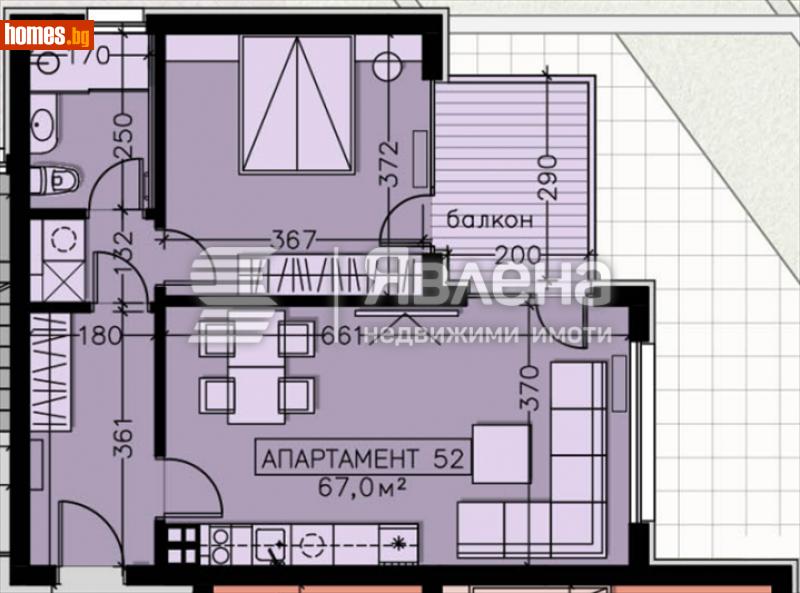 Двустаен, 79m² - Кв. Манастирски Ливади, София - Апартамент за продажба - ЯВЛЕНА - 114320857