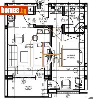 Двустаен, 64m² - Апартамент за продажба - 114322226