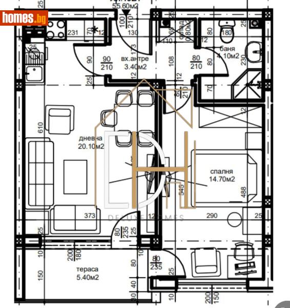 Двустаен, 64m² - Жк Южен, Пловдив - Апартамент за продажба - Deluxe Homes - 114322226