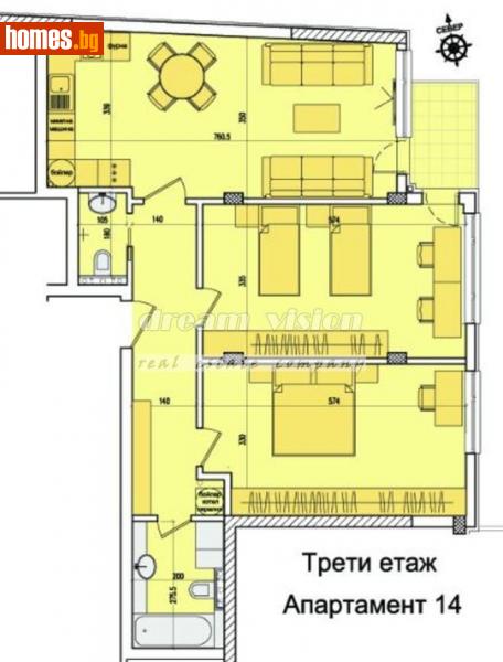 Тристаен, 109m² - Кв. Кръстова Вада, София - Апартамент за продажба - ДРИЙМ ВИЖЪН НЕДВИЖИМИ ИМОТИ - 114325686