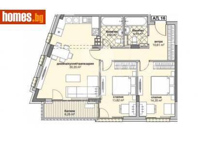 Тристаен, 118m² - Апартамент за продажба - 114355656
