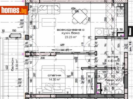 Двустаен, 74m² - Апартамент за продажба - 114356377