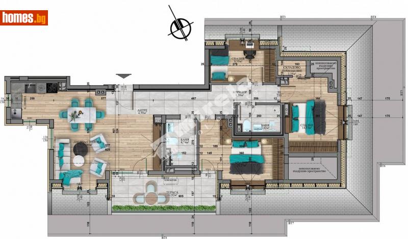 Четиристаен, 155m² - Кв. Витоша, София - Апартамент за продажба - МИРЕЛА - 114357264