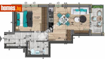 Двустаен, 65m² - Апартамент за продажба - 114357271
