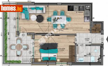 Двустаен, 84m² - Апартамент за продажба - 114357299