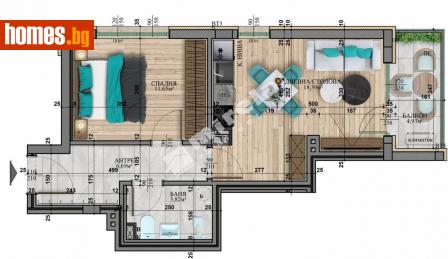 Двустаен, 65m² - Апартамент за продажба - 114357321