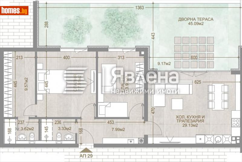 Тристаен, 172m² - Кв. Манастирски Ливади, София - Апартамент за продажба - ЯВЛЕНА - 114358070