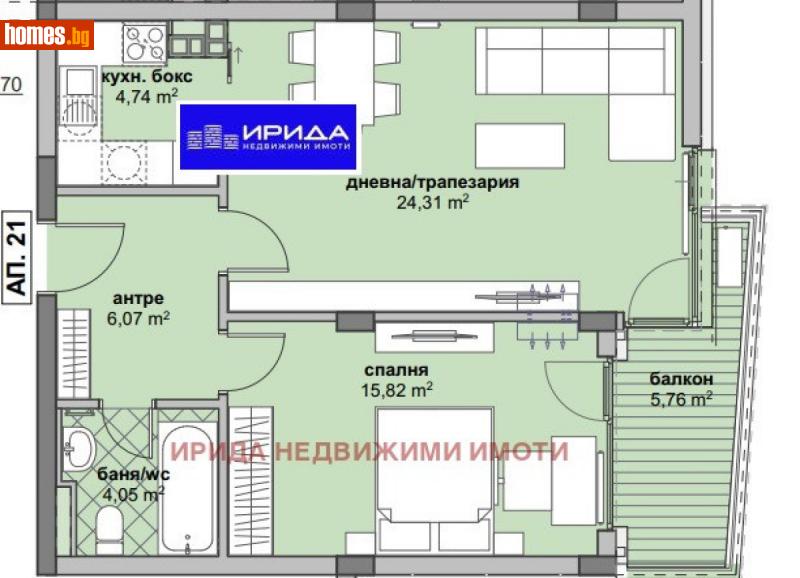 Двустаен, 81m² - Жк. Люлин 6, София - Апартамент за продажба - Ирида - 114359726