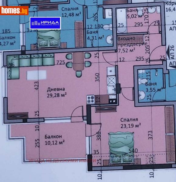 Двустаен, 100m² -  Люлин Център, София - Апартамент за продажба - Ирида - 114360076