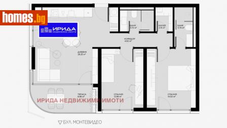 Тристаен, 111m² - Апартамент за продажба - 114360192