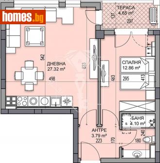 Двустаен, 73m² - Апартамент за продажба - 114369419