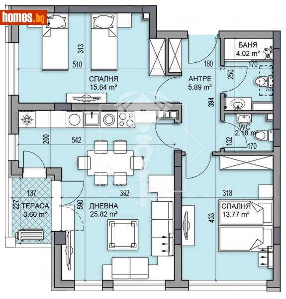 Тристаен, 104m² - Кв. Кършияка, Пловдив - Апартамент за продажба - 33 Realty - 114369421