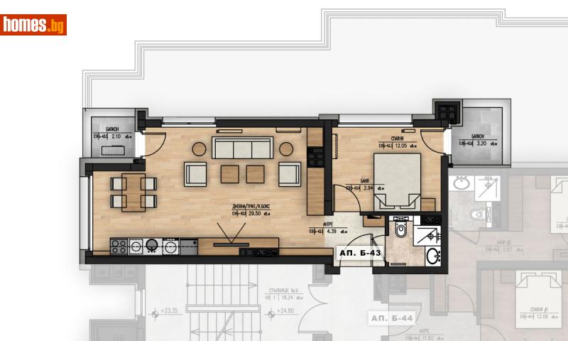 Двустаен, 80m² - Жк. Младост 1, София - Апартамент за продажба - Ирида - 114382469