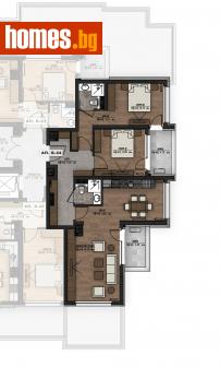 Тристаен, 132m² - Апартамент за продажба - 114382725
