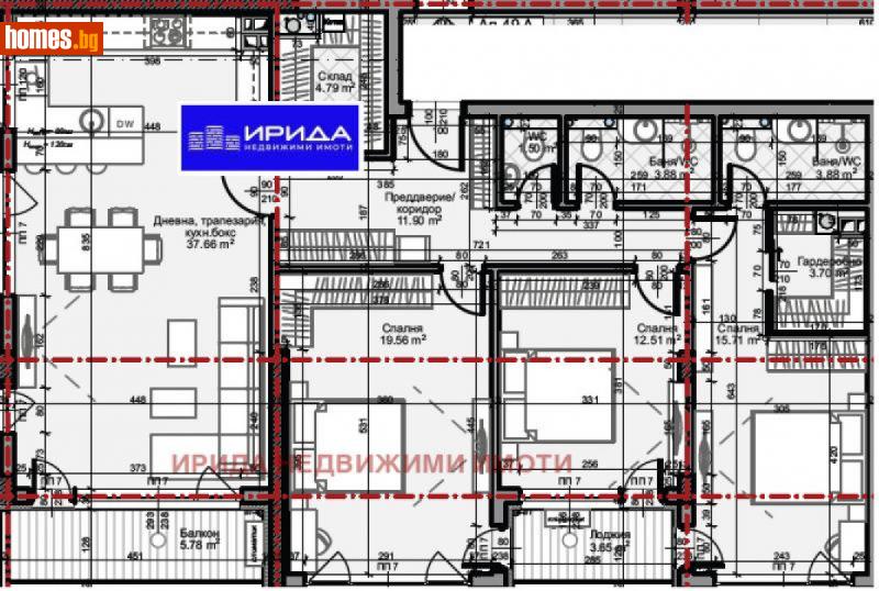 Четиристаен, 168m² - Жк. Младост 4, София - Апартамент за продажба - Ирида - 114382824