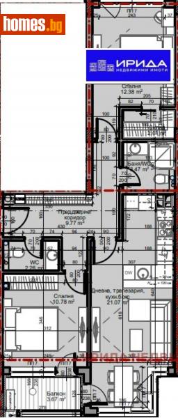 Тристаен, 91m² - Жк. Младост 4, София - Апартамент за продажба - Ирида - 114382992