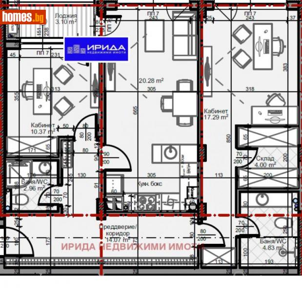 Тристаен, 104m² - Жк. Младост 4, София - Апартамент за продажба - Ирида - 114383029