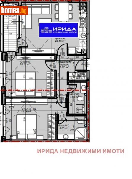 Тристаен, 93m² - Жк. Младост 4, София - Апартамент за продажба - Ирида - 114383063