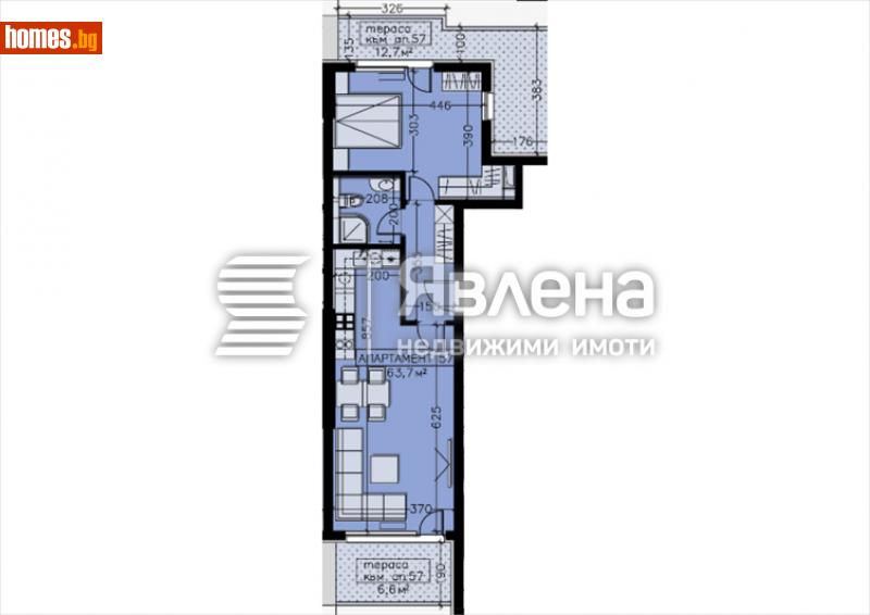 Двустаен, 98m² - Кв. Манастирски Ливади, София - Апартамент за продажба - ЯВЛЕНА - 114390208