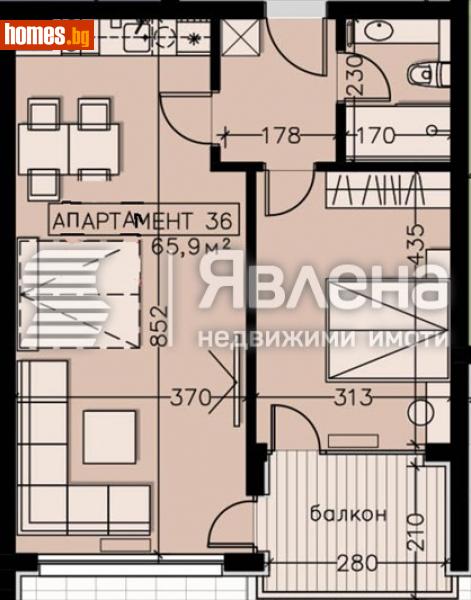Двустаен, 79m² - Кв. Манастирски Ливади, София - Апартамент за продажба - ЯВЛЕНА - 114390223